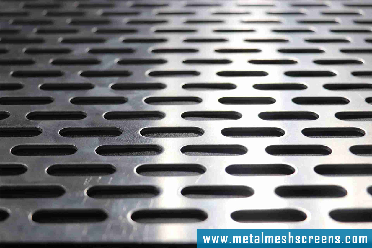 stainless steel slotted perforated sheet metal mesh
